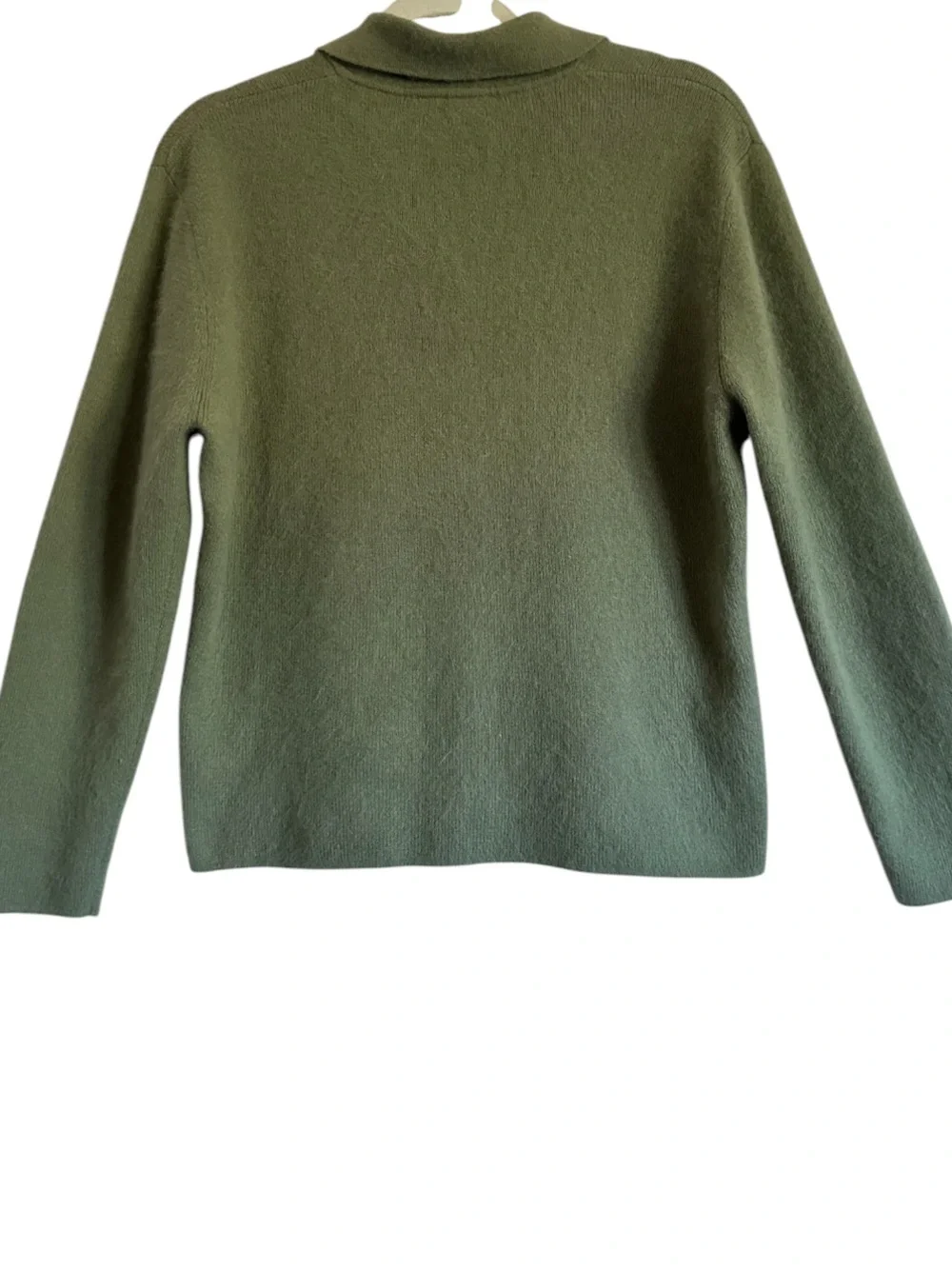 Vintage '90s Country Casuals Sage Green Angora Collard Cardigan Size L